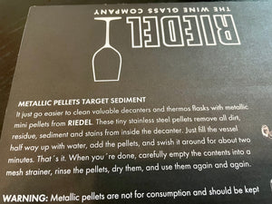 Riedel decanter cleaner instructions